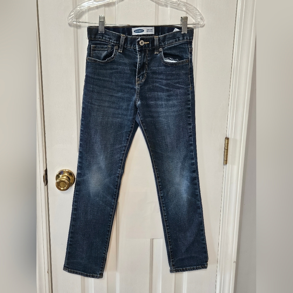Old Navy Dark Blue Slim Taper Jeans Size 10